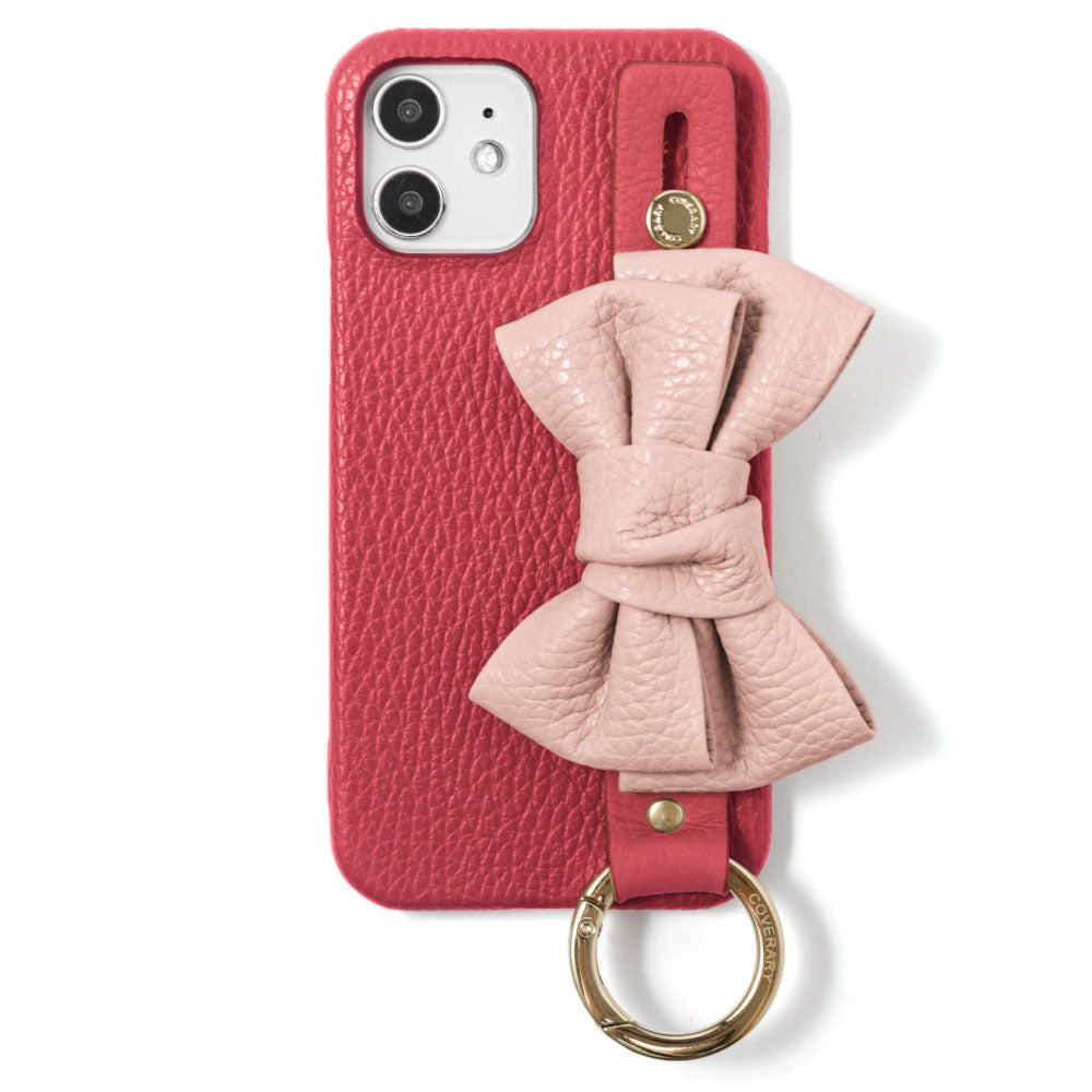 Genuine leather 32 colors Italian shrink leather double ribbon with hand belt back case AQUOS series