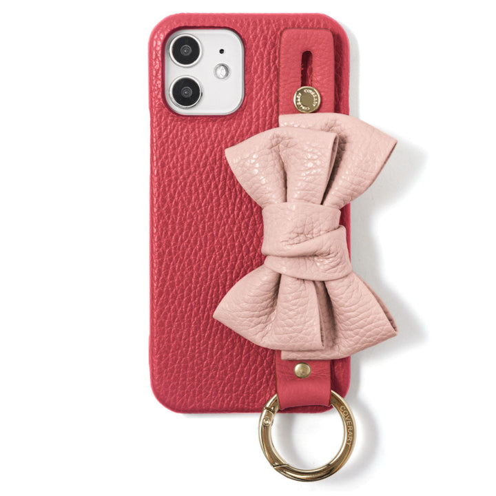 Genuine leather 32 colors Italian shrink leather double ribbon with hand belt back case AQUOS series