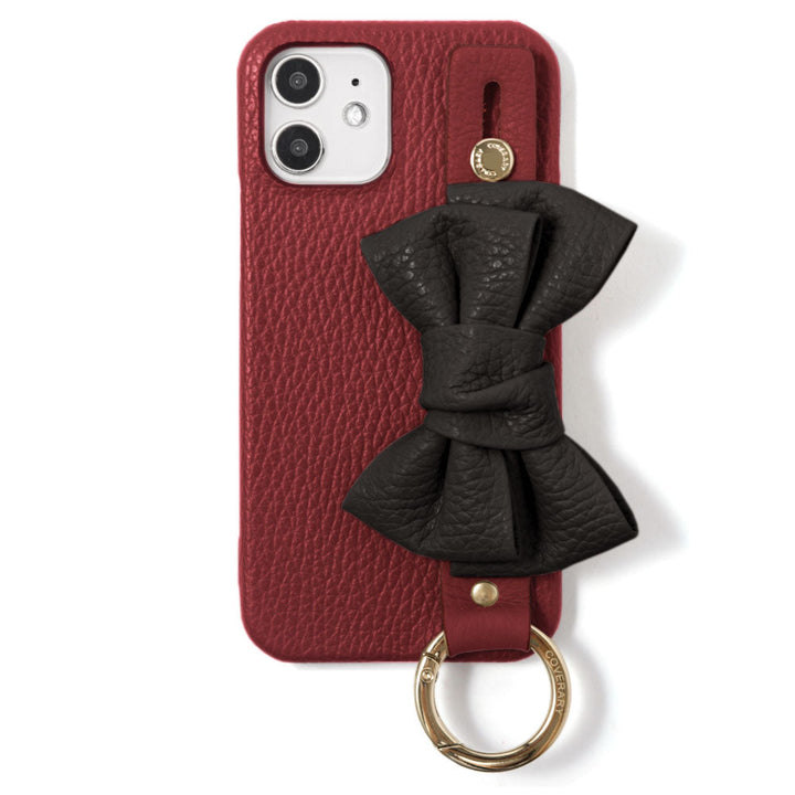 Genuine leather 32 colors Italian shrink leather double ribbon with hand belt back case AQUOS series