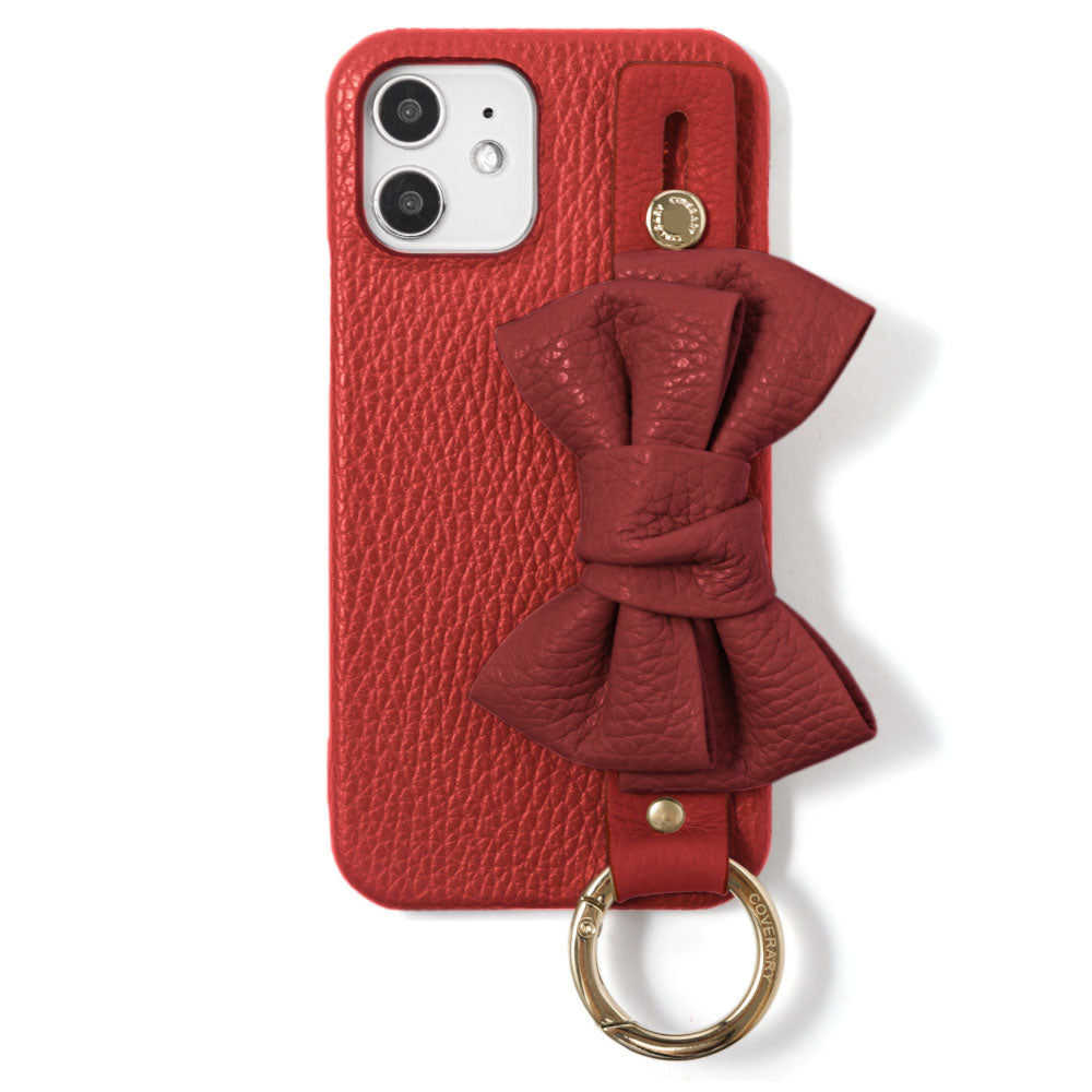 Genuine leather 32 colors Italian shrink leather double ribbon with hand belt back case AQUOS series