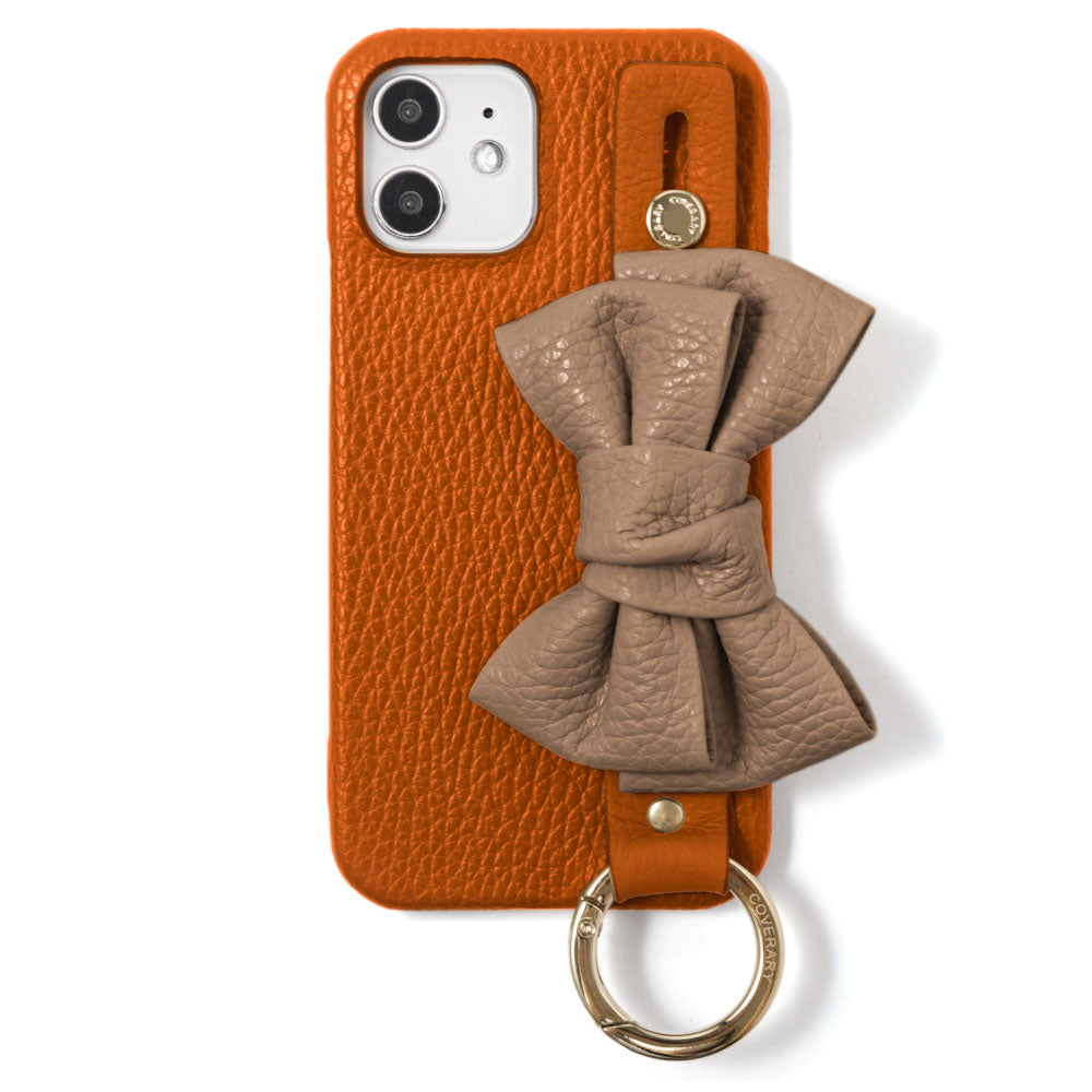 Genuine leather 32 colors Italian shrink leather double ribbon with hand belt back case AQUOS series