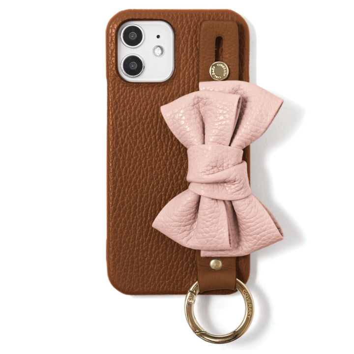 Genuine leather 32 colors Italian shrink leather double ribbon with hand belt back case AQUOS series