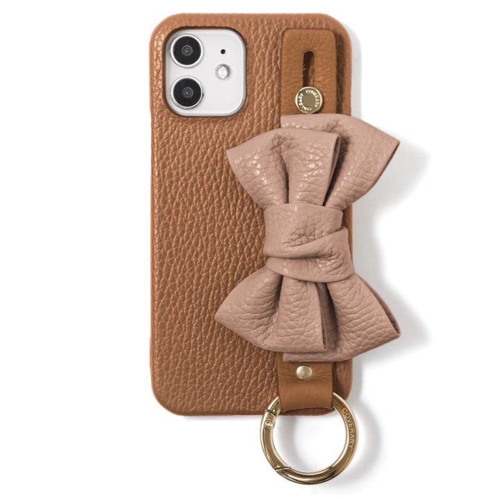 Genuine leather 32 colors Italian shrink leather double ribbon with hand belt back case AQUOS series