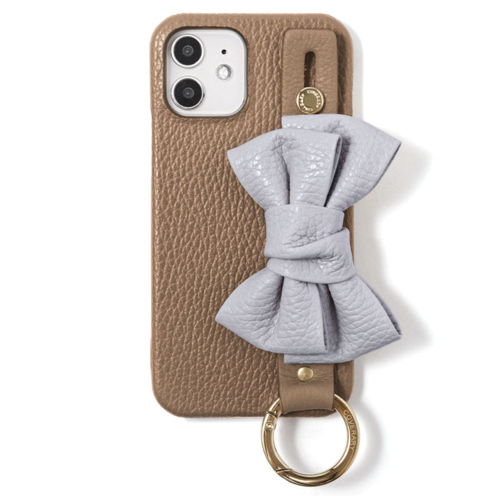 Genuine leather 32 colors Italian shrink leather double ribbon with hand belt back case AQUOS series