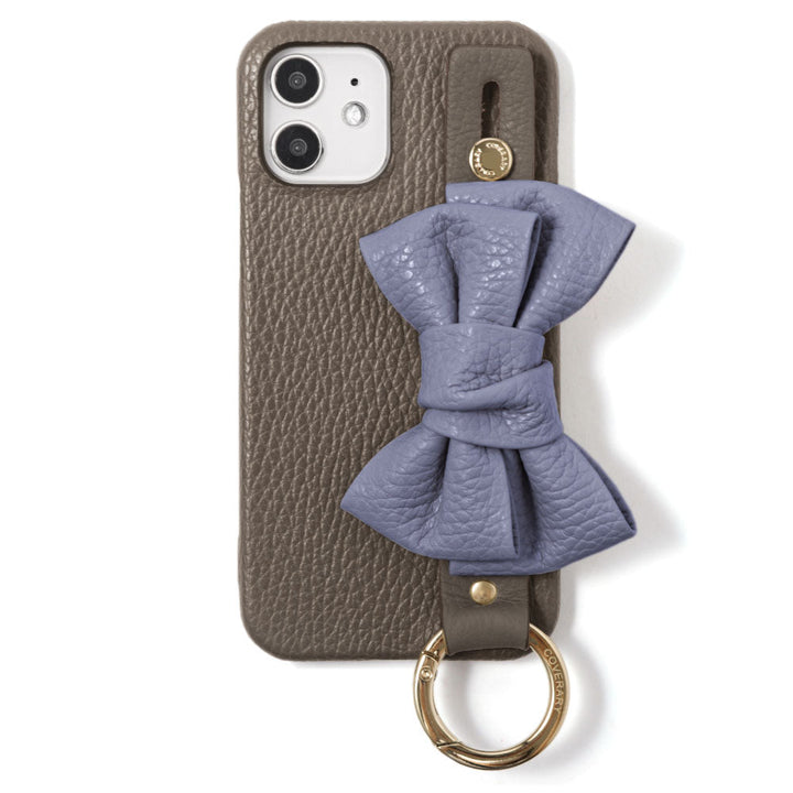 Genuine leather 32 colors Italian shrink leather double ribbon with hand belt back case AQUOS series