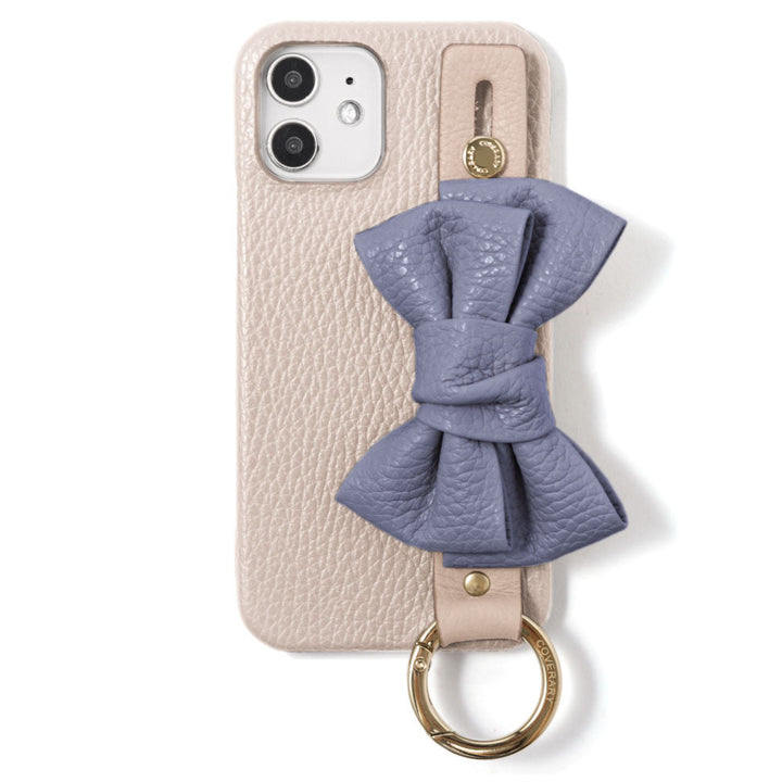 Genuine leather 32 colors Italian shrink leather double ribbon with hand belt back case AQUOS series