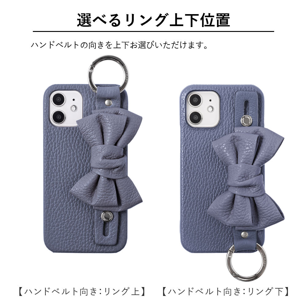 Genuine leather 32 colors Italian shrink leather double ribbon with hand belt back case AQUOS series