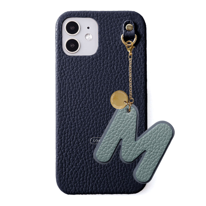 Genuine leather 32 colors Italian shrink leather BIG layer initial charm back case Google Pixel series