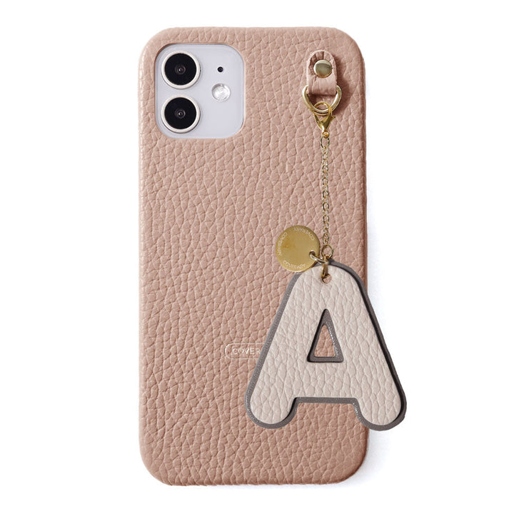 Genuine leather 32 colors Italian shrink leather BIG layer initial charm back case Google Pixel series