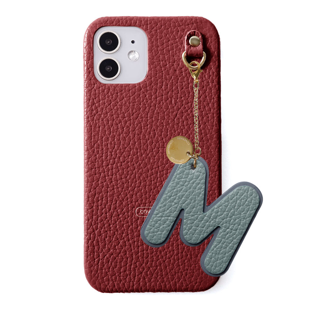 Genuine leather 32 colors Italian shrink leather BIG layer initial charm back case Google Pixel series