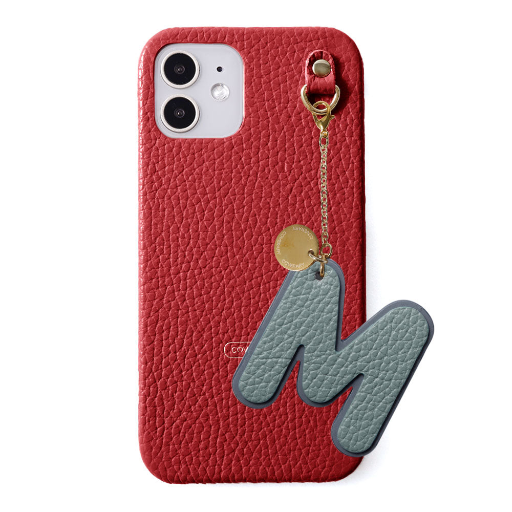 Genuine leather 32 colors Italian shrink leather BIG layer initial charm back case Google Pixel series