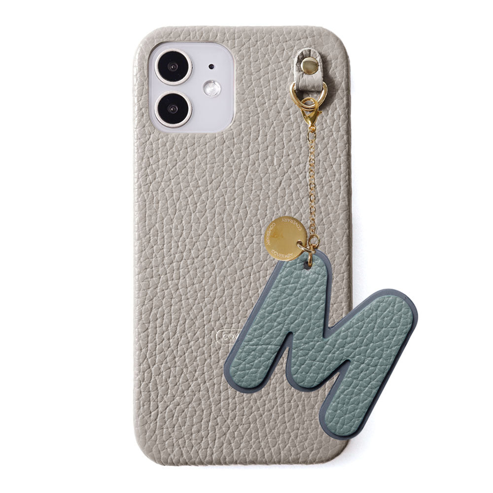 Genuine leather 32 colors Italian shrink leather BIG layer initial charm back case Google Pixel series