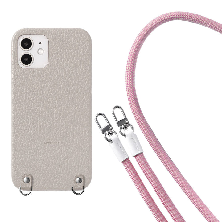 本革 32色 イタリアンシュリンクレザー 8mmロープショルダーストラップ付き 背面ケース Xperiaシリーズ