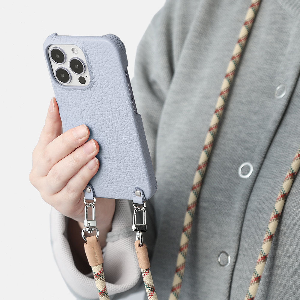 本革 32色 イタリアンシュリンクレザー 8mmロープショルダーストラップ付き 背面ケース Google Pixelシリーズ