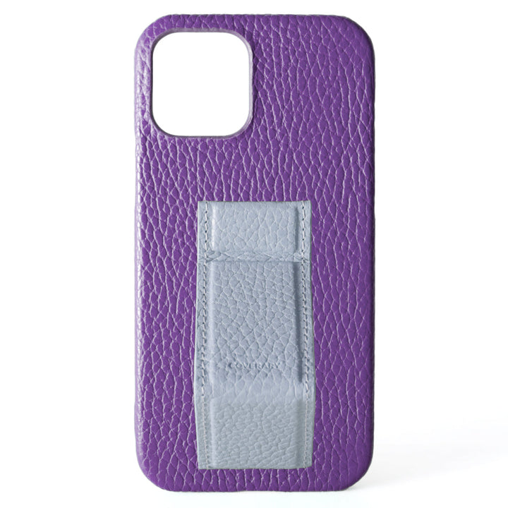 Genuine leather 32 colors Italian shrink leather with stand hand belt back case (adhesive type) AQUOS series