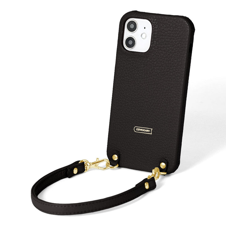 本革 32色 イタリアンシュリンクレザー ショートストラップ付き 背面ケース AQUOSシリーズ