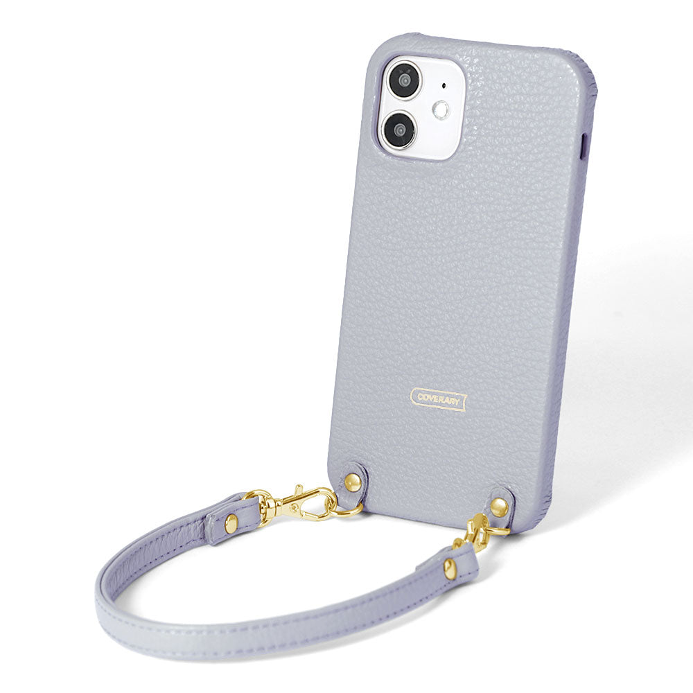 本革 32色 イタリアンシュリンクレザー ショートストラップ付き 背面ケース AQUOSシリーズ