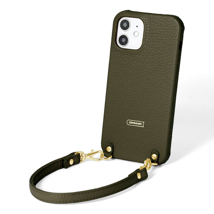 本革 32色 イタリアンシュリンクレザー ショートストラップ付き 背面ケース AQUOSシリーズ