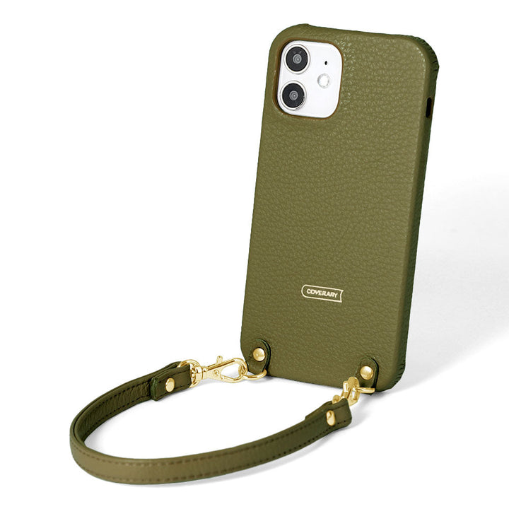 本革 32色 イタリアンシュリンクレザー ショートストラップ付き 背面ケース AQUOSシリーズ