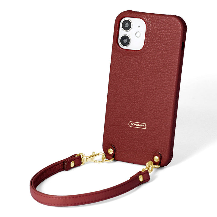 本革 32色 イタリアンシュリンクレザー ショートストラップ付き 背面ケース AQUOSシリーズ