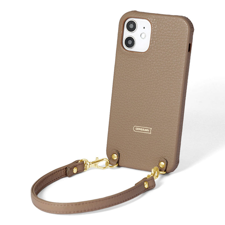 本革 32色 イタリアンシュリンクレザー ショートストラップ付き 背面ケース AQUOSシリーズ