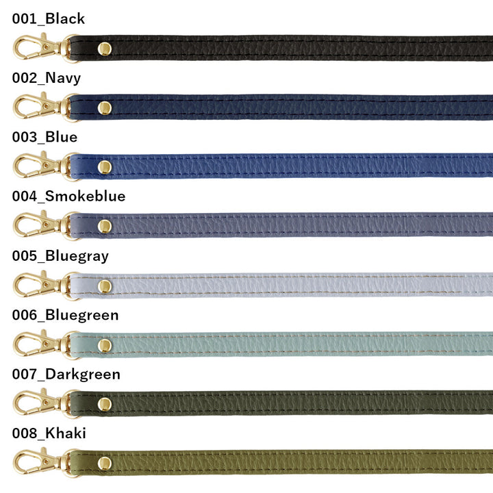 Étui transparent en cuir véritable 32 couleurs cuir italien grainé avec sangle courte étui arrière série AQUOS