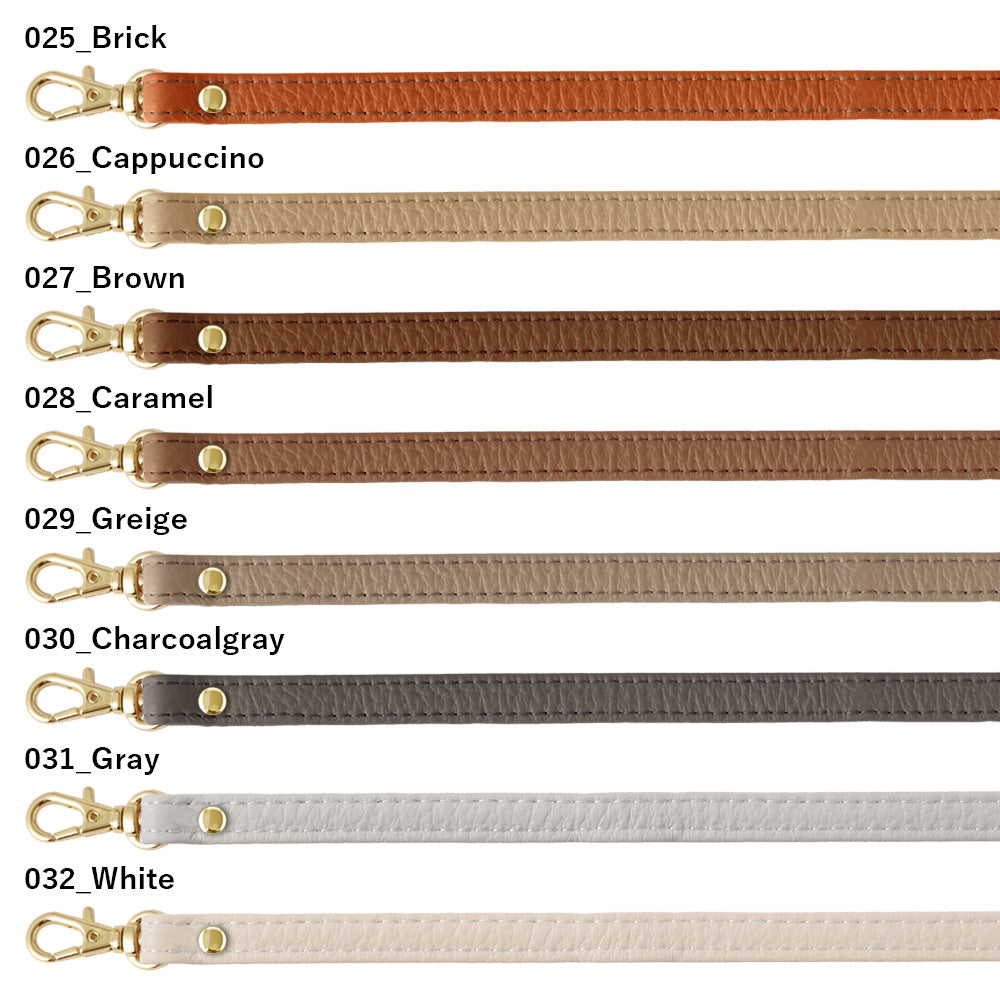 Clear case genuine leather 32 colors Italian shrink leather with short strap back case