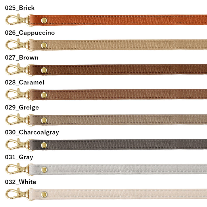 Clear case genuine leather 32 colors Italian shrink leather with short strap back case