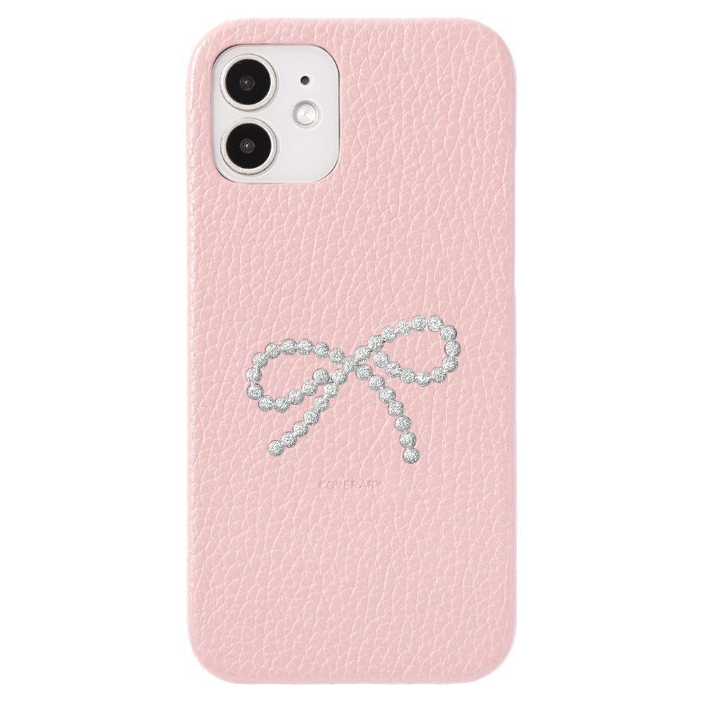 Cuir véritable 32 couleurs cuir italien grainé décoration ruban bâton coque arrière série AQUOS