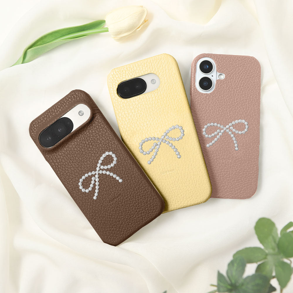 Genuine Leather 32 Colors Italian Shrink Leather Stick Ribbon Decoration Back Case for Xperia Series