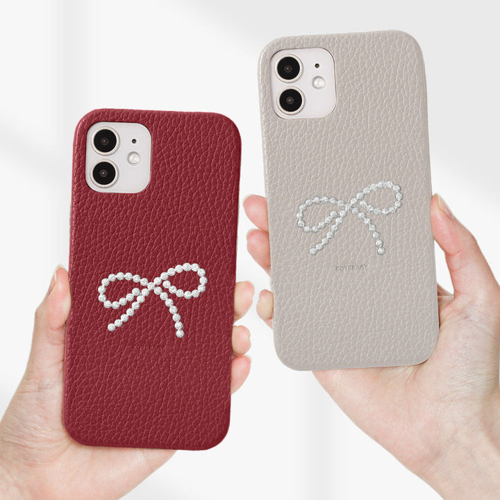 Genuine Leather 32 Colors Italian Shrink Leather Stick Ribbon Decoration Back Case for Xperia Series