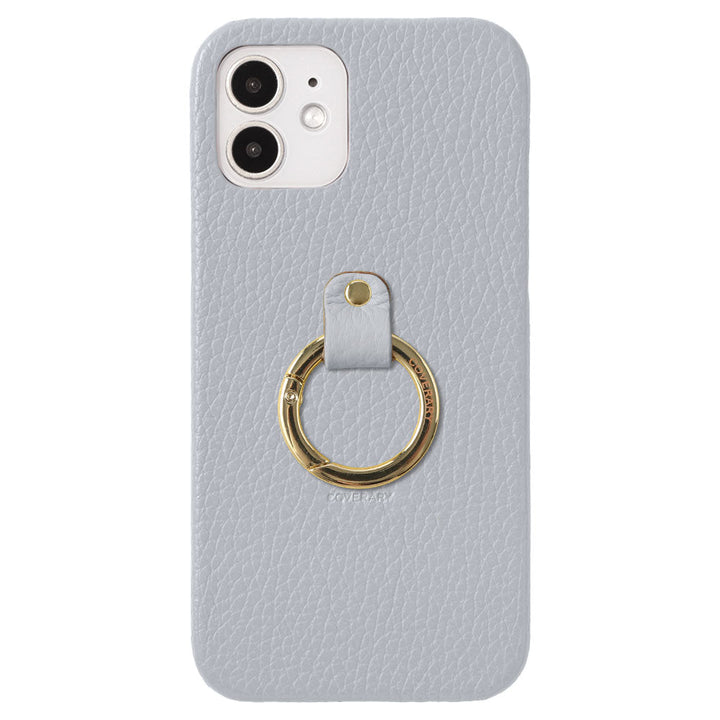 本革 32色 イタリアンシュリンクレザー 一体型スマホリング付き 背面ケース Xperiaシリーズ