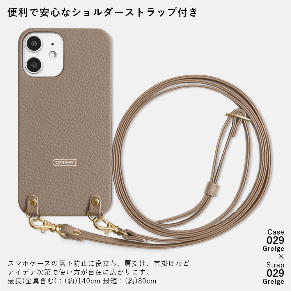 Genuine leather 32 colors Italian shrink leather with shoulder strap Initial tassel charm back case Google Pixel series