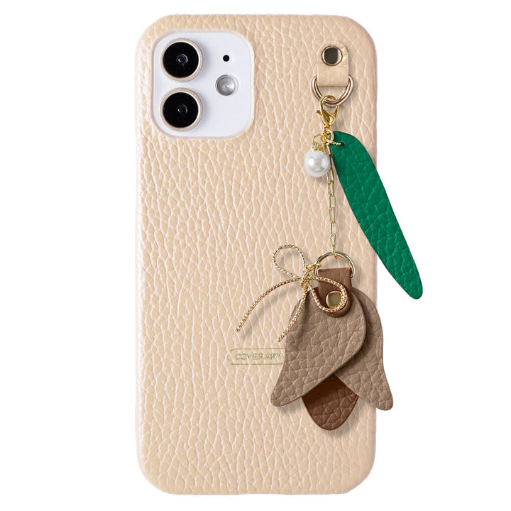 Genuine leather 32 colors Italian shrink leather tulip charm back case Galaxy series