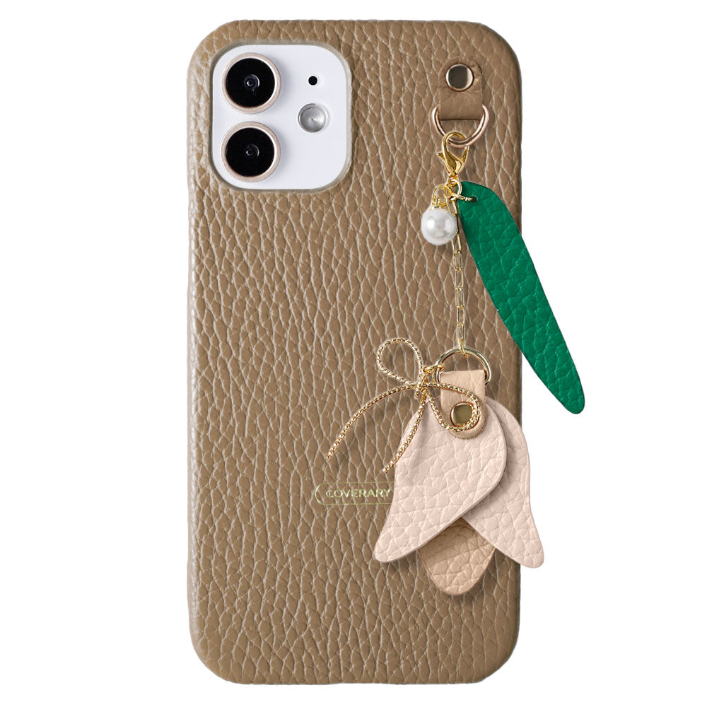 Genuine leather 32 colors Italian shrink leather tulip charm back case Xperia series