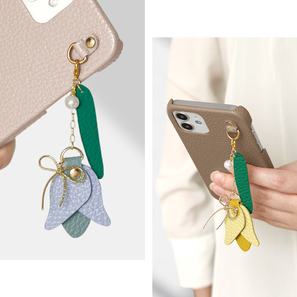 Genuine leather 32 colors Italian shrink leather tulip charm back case Xperia series