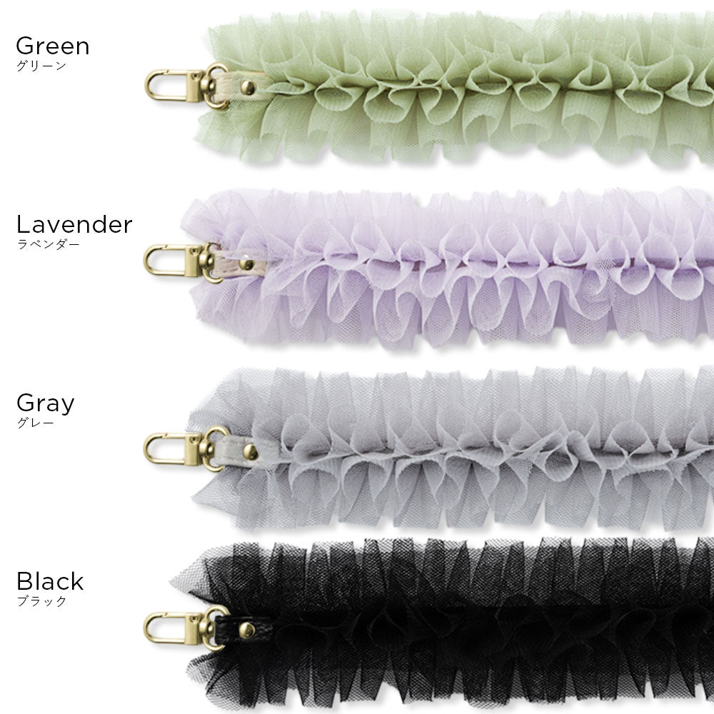 Genuine leather 32 colors Italian shrink leather with tulle shoulder strap back case AQUOS series