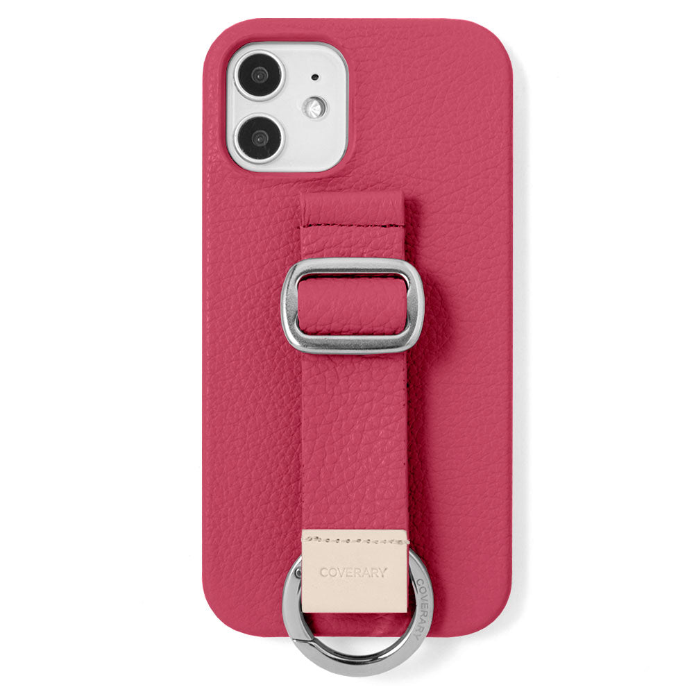 Genuine leather 32 colors Italian shrink leather with buckle belt back case (adhesive type) AQUOS series