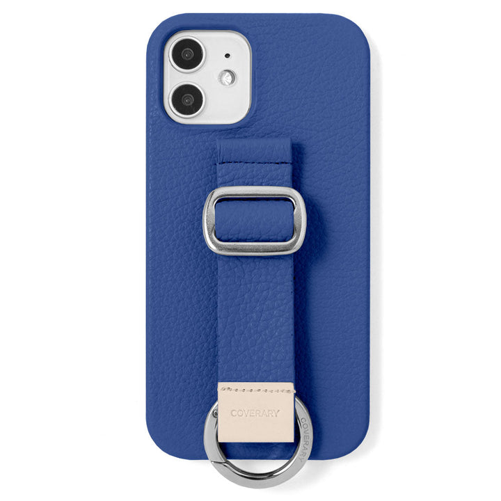 Genuine leather 32 colors Italian shrink leather with buckle belt back case (adhesive type) AQUOS series