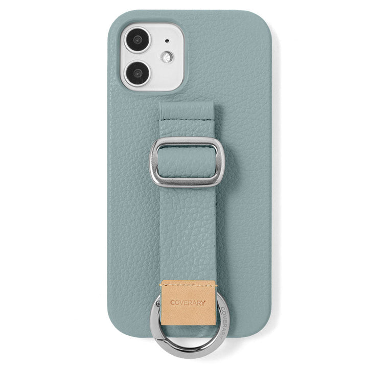 Genuine leather 32 colors Italian shrink leather with buckle belt back case (adhesive type) AQUOS series
