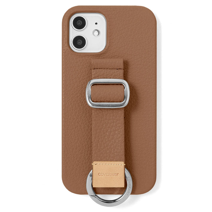 Cuir véritable 32 couleurs cuir italien grainé avec ceinture à boucle étui arrière (type adhésif) série Xperia