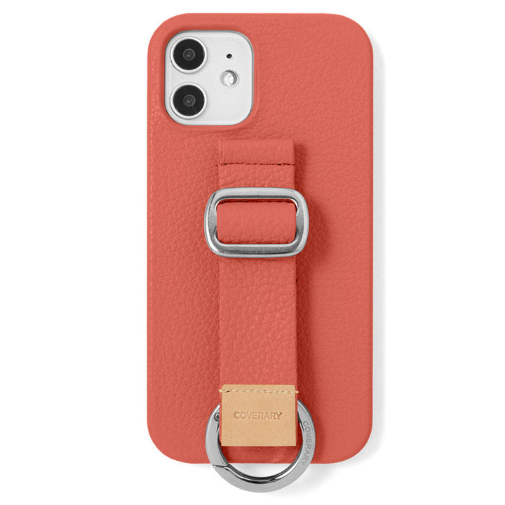 Cuir véritable 32 couleurs cuir italien grainé avec ceinture à boucle étui arrière (type adhésif) série Xperia