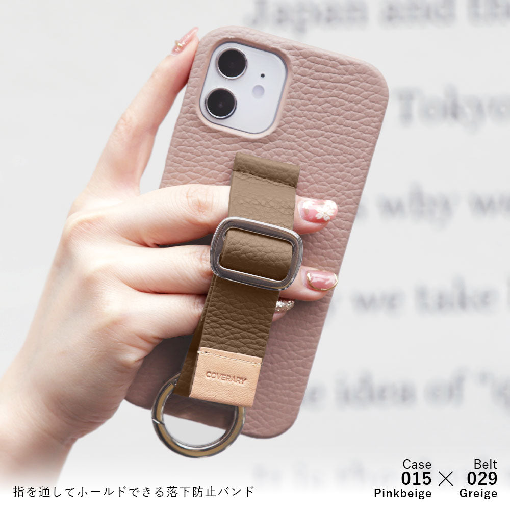 Cuir véritable 32 couleurs cuir italien grainé avec ceinture à boucle étui arrière (type adhésif) série Xperia