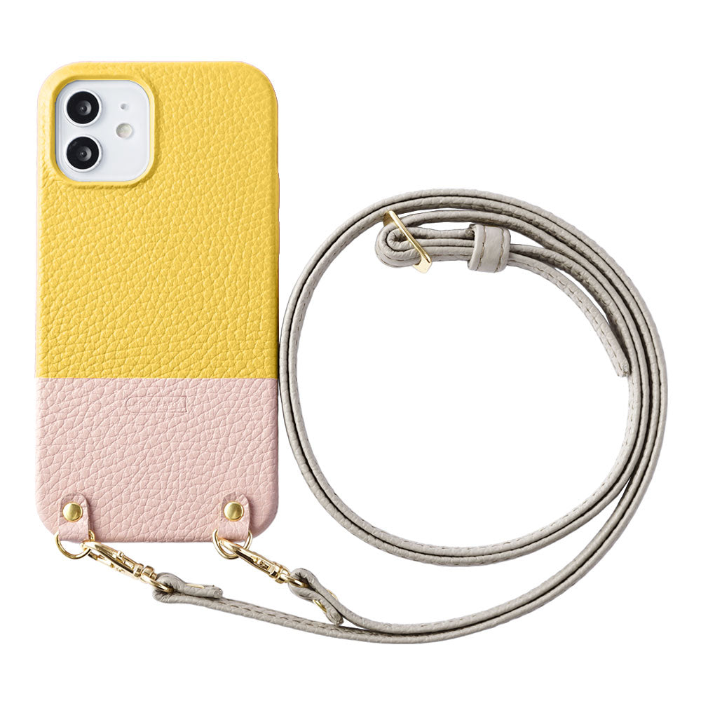 Cuir véritable 32 couleurs Cuir italien grainé Bicolore au choix Avec bandoulière Étui arrière Série Xperia