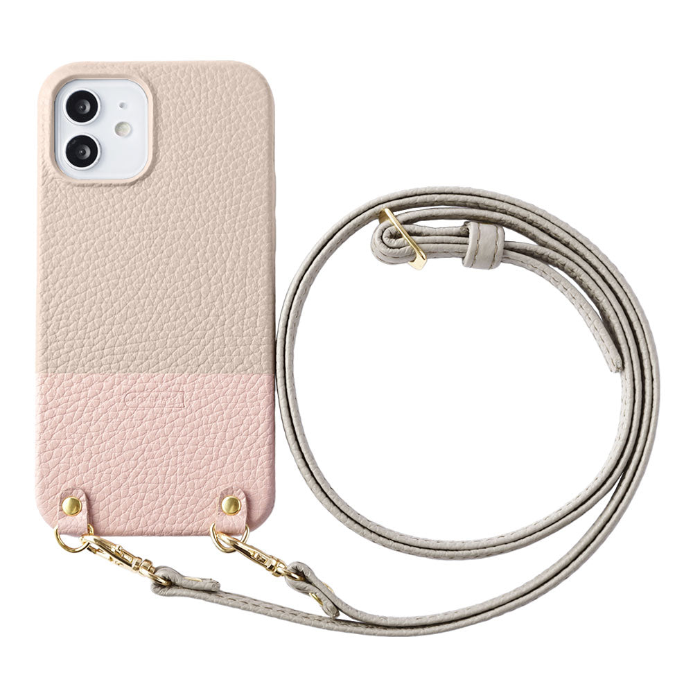 Cuir véritable 32 couleurs Cuir italien grainé Bicolore au choix Avec bandoulière Étui arrière Série Galaxy