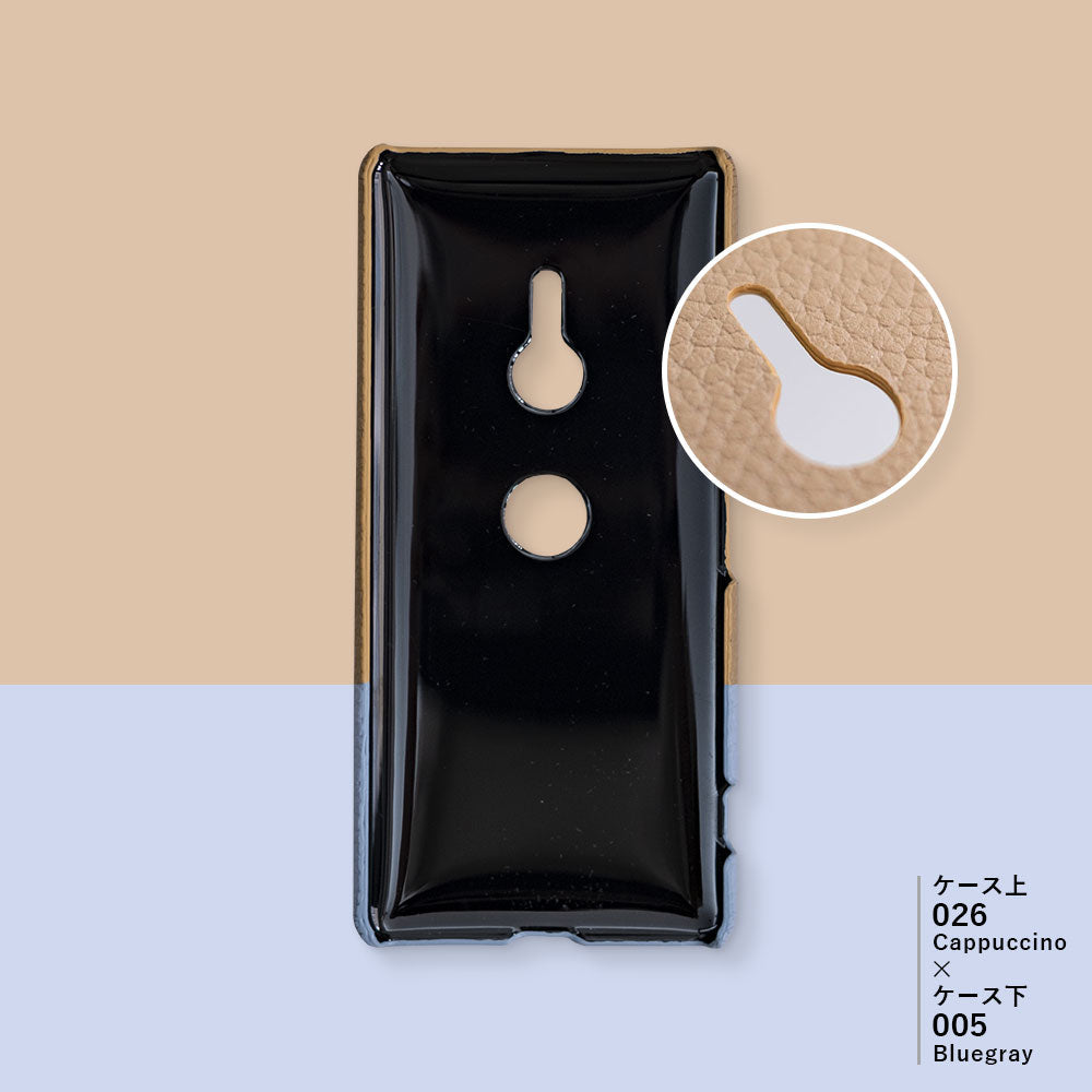 本革 32色 イタリアンシュリンクレザー 選べるバイカラー ワンポイントリボンデコ 背面ケース iPhoneシリーズ