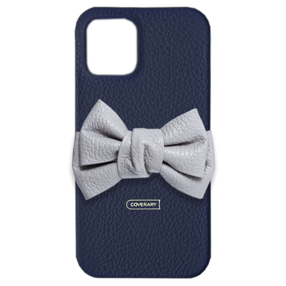 Cuir véritable 32 couleurs cuir italien grainé double nœud décor coque arrière série Xperia