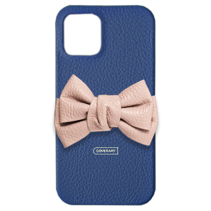 Cuir véritable 32 couleurs cuir italien grainé double nœud décor coque arrière série Xperia