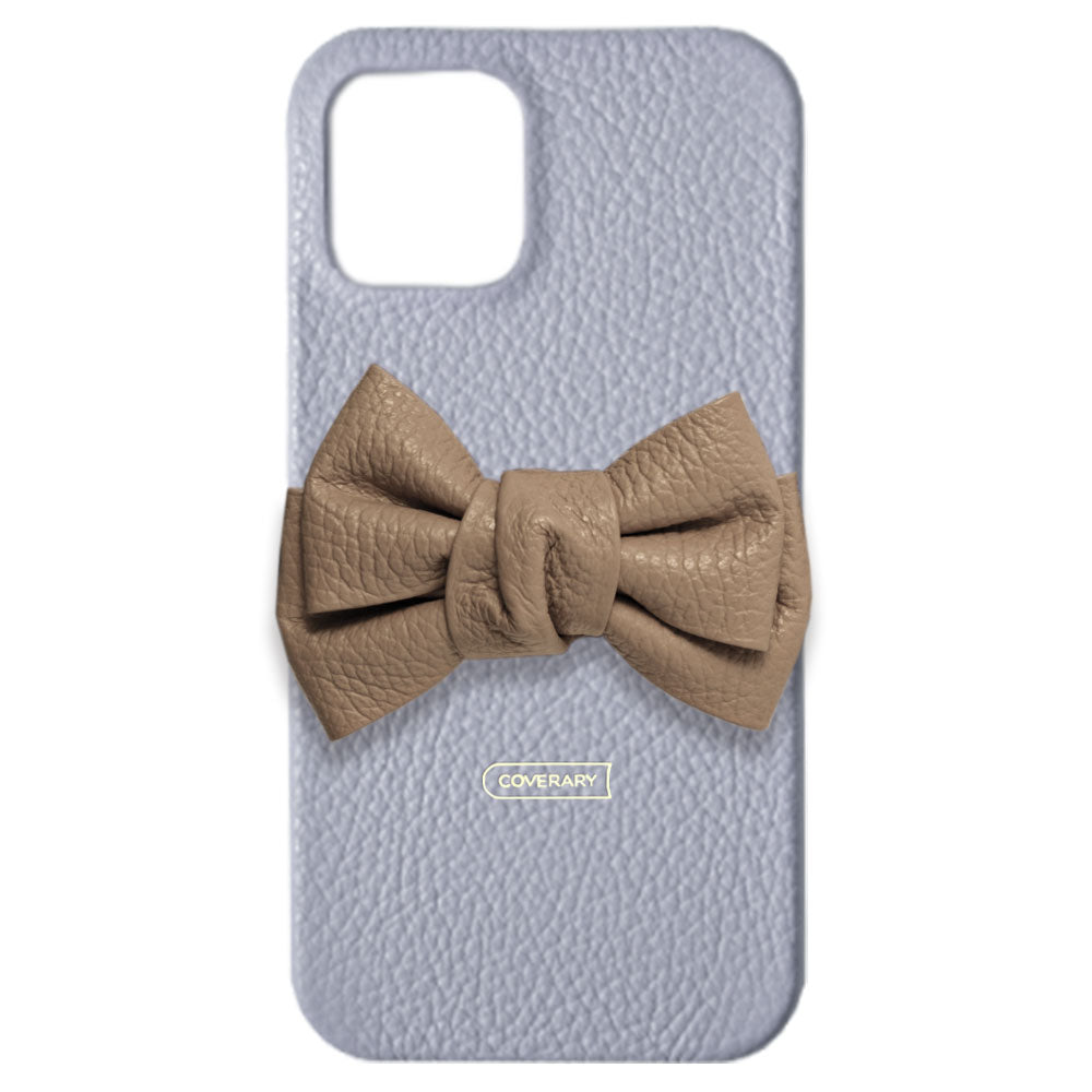 Cuir véritable 32 couleurs cuir italien grainé double nœud décor coque arrière série Xperia