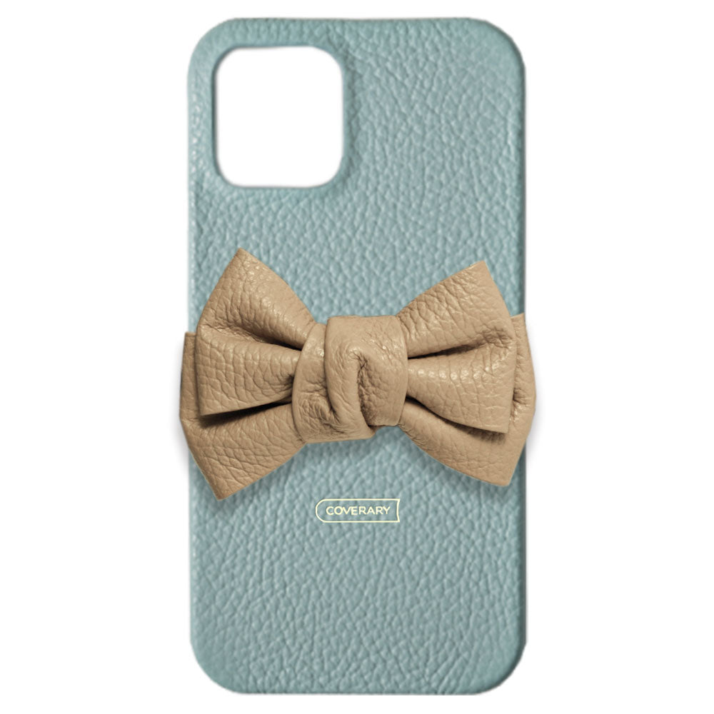 Cuir véritable 32 couleurs cuir italien grainé double nœud décor coque arrière série Xperia